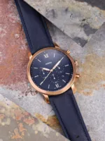 Fossil 44mm Blue Dial Chrono - Image 4