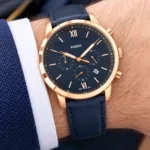 Fossil 44mm Blue Dial Chrono