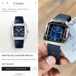 Cartier De Santos Blue Gradient Dial - Image 2