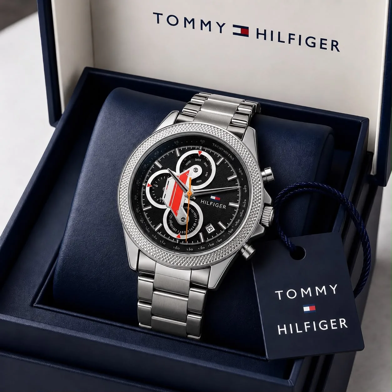 WhatsApp Image 2026-09-28 at 12.39.09 AM (1) Tommy Hilfiger Bold Olive Blue Dial - Image 1