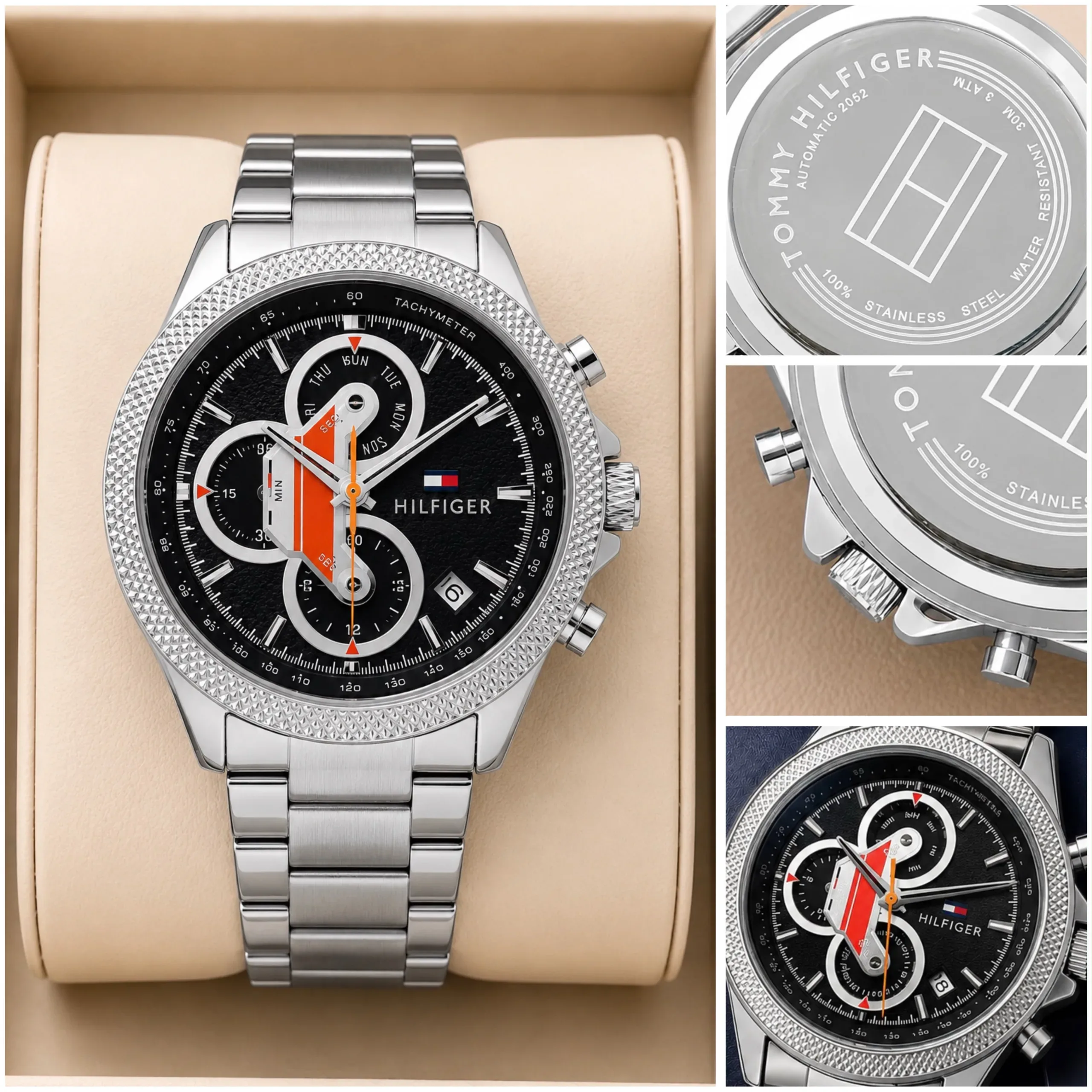 Tommy Hilfiger Bold Olive Blue Dial - Image 3