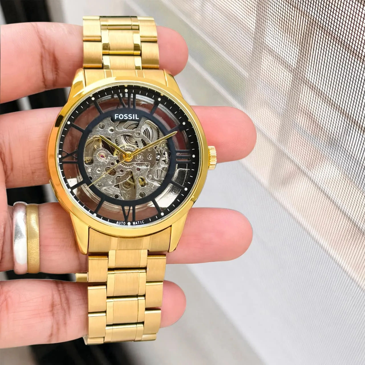 WhatsApp Image 2026-09-29 at 12.00.13 AM (1) Fossil Townsman Golden Automatic - Image 1