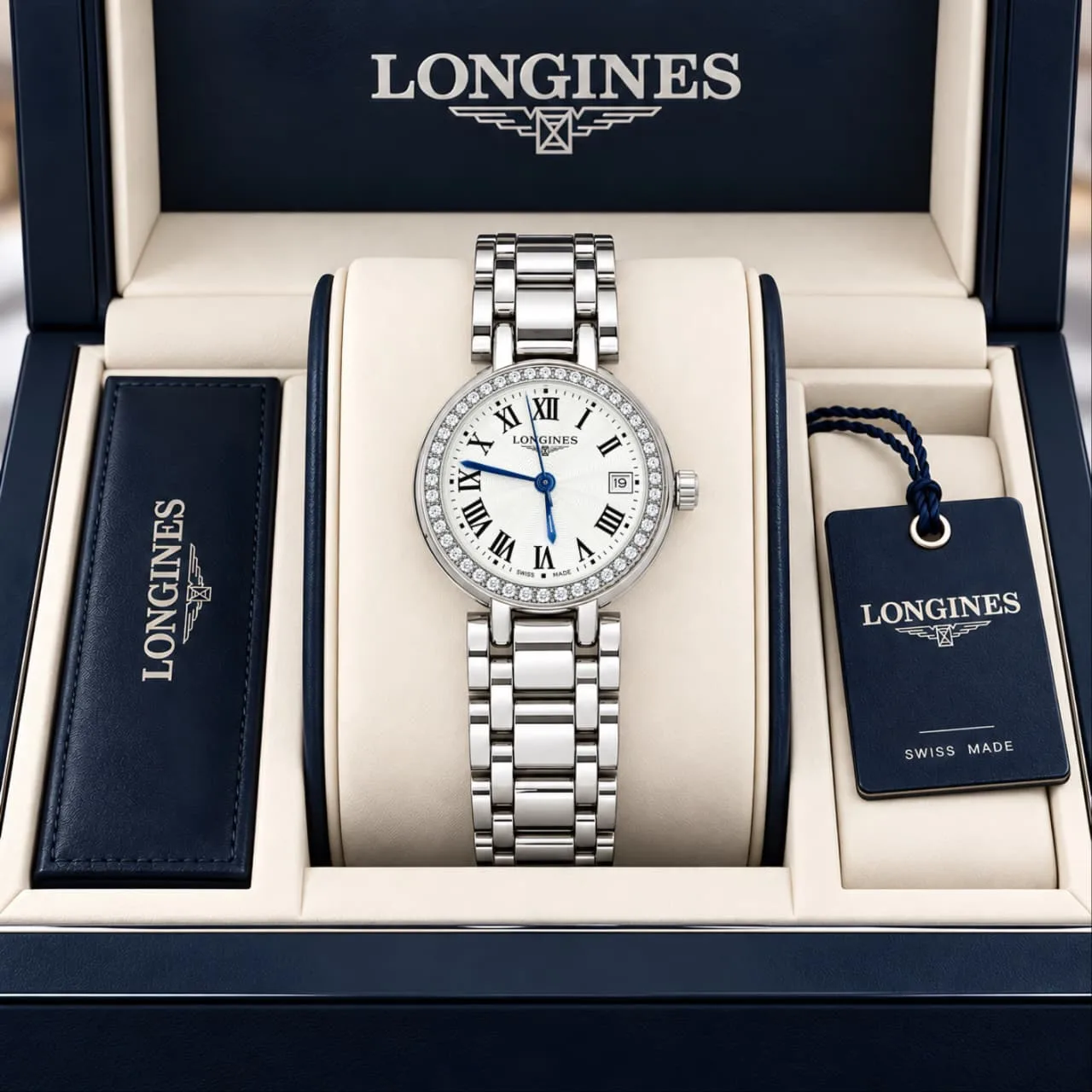 WhatsApp Image 2026-09-30 at 10.05.23 PM (1) Longines Prima Luna White Dial - Image 1