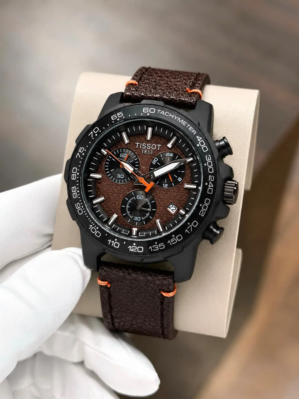 WhatsApp Image 2026-09-30 at 8.27.07 PM Tissot Supersport Brown Chronograph - Image 1