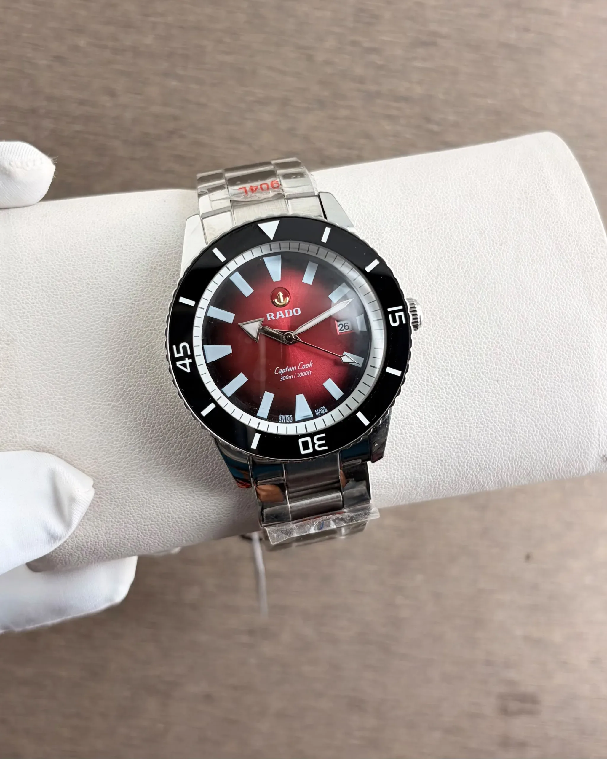 WhatsApp Image 2026-09-30 at 8.27.43 PM (1) Rado Captain Cook Red Dial - Image 1