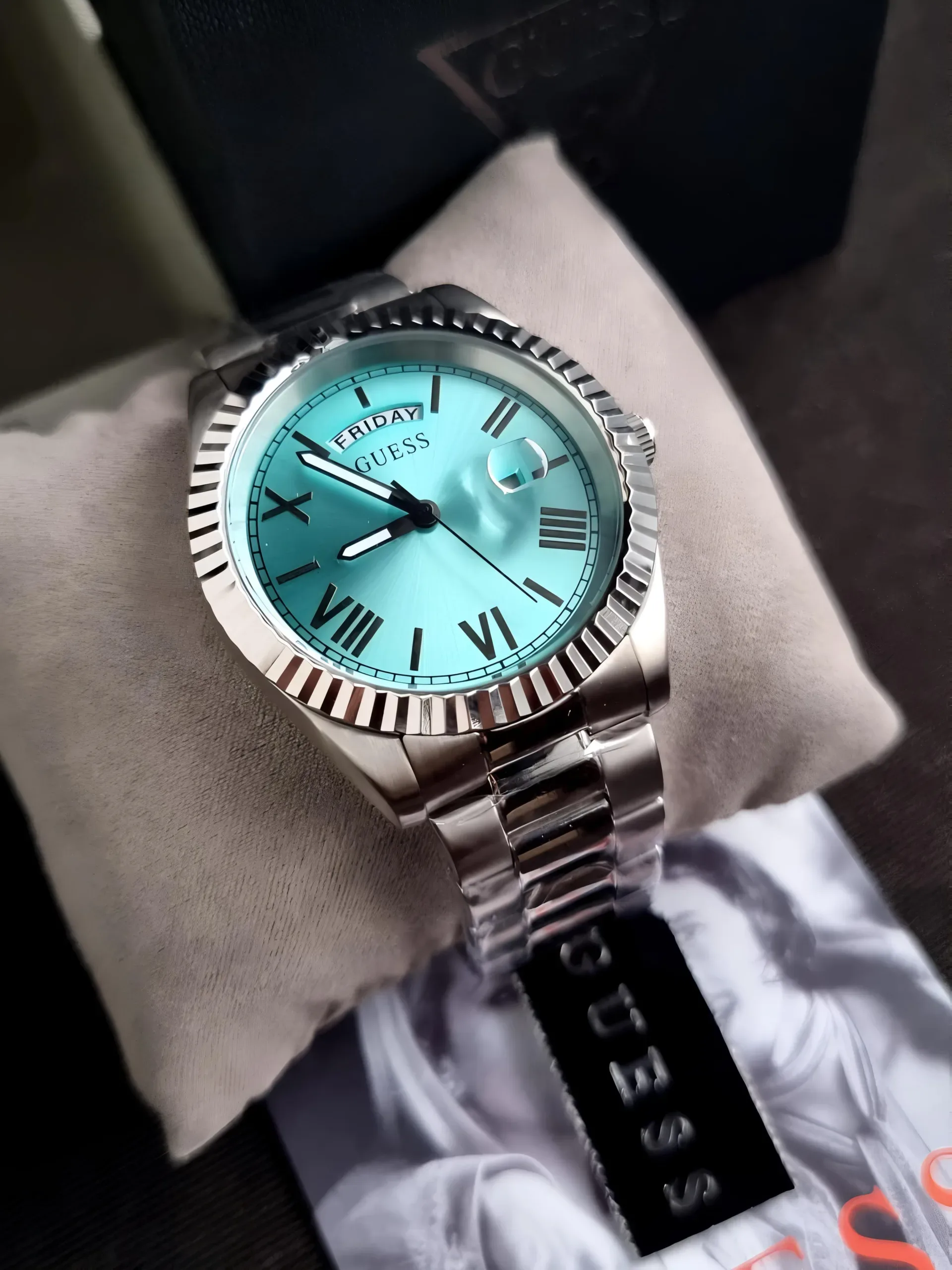 WhatsApp Image 2026-09-30 at 8.27.55 PM Guess Connoisseur Aqua Blue Dial - Image 1
