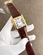 Cartier Tank Brown White Dial - Image 3