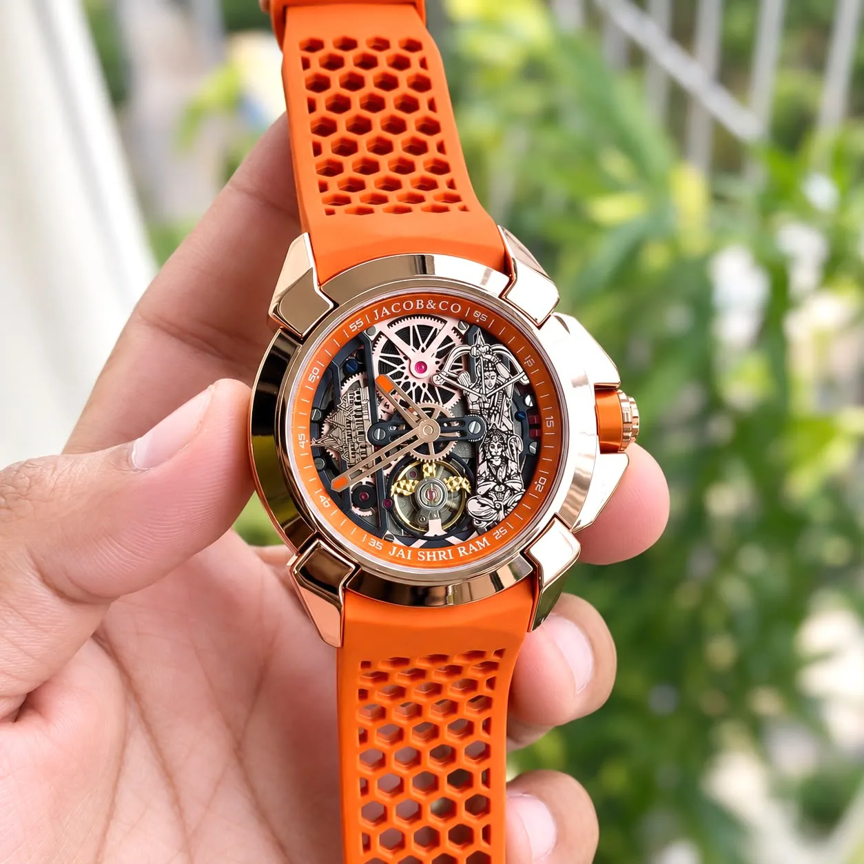 WhatsApp Image 2026-10-01 at 7.54.08 PM (1) Jacob& co Ram Janmabhoomi Skeleton Dial - Image 1