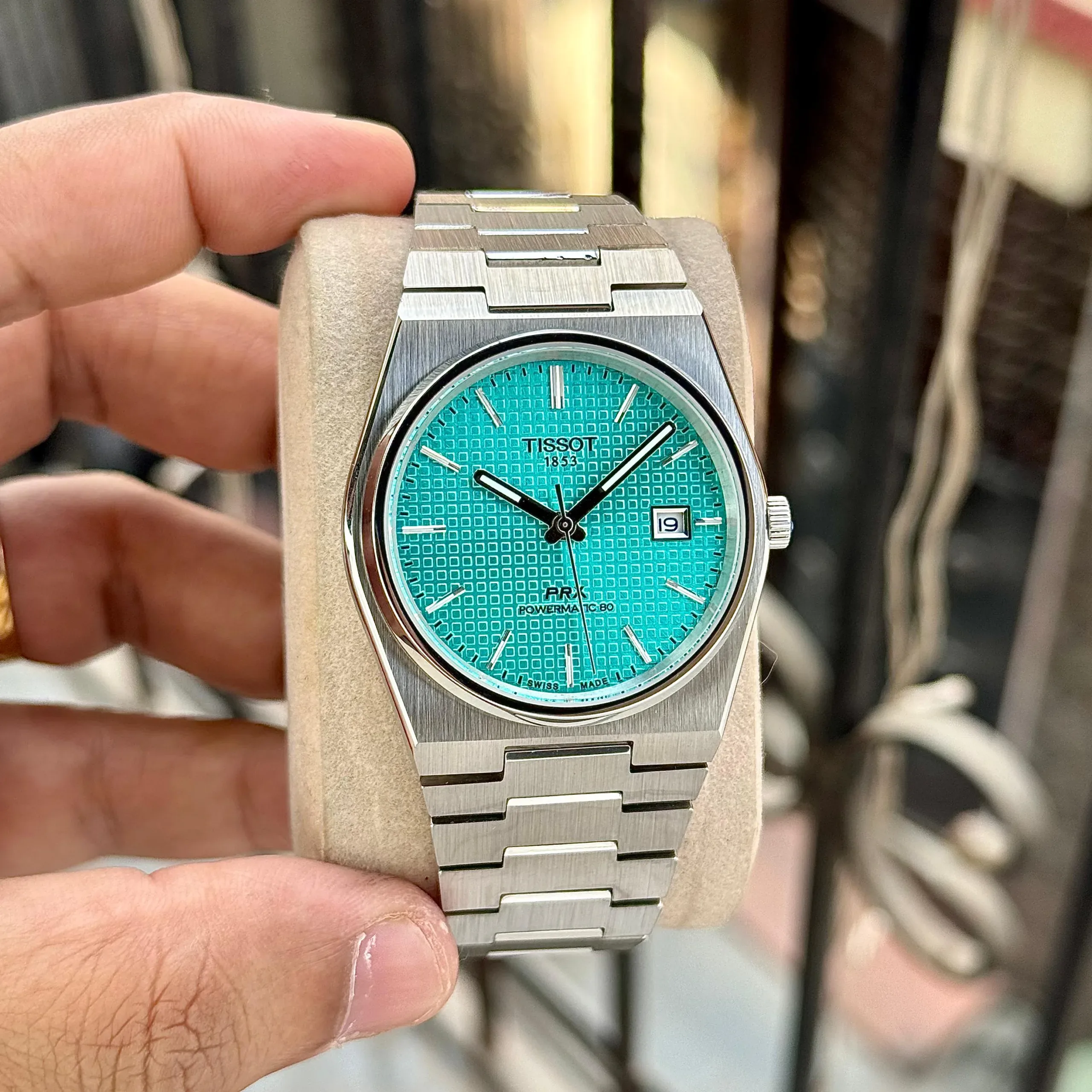 WhatsApp Image 2026-10-01 at 9.20.15 PM (1) Tissot Powermatic 80 Blue Textured Dial - Image 1