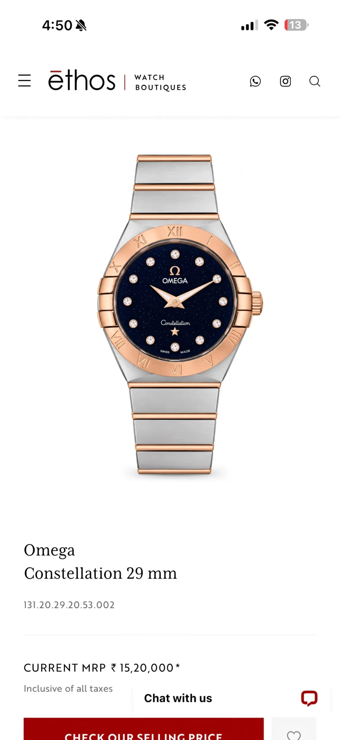 Omega Constellation 32mm Black Dial - Image 2