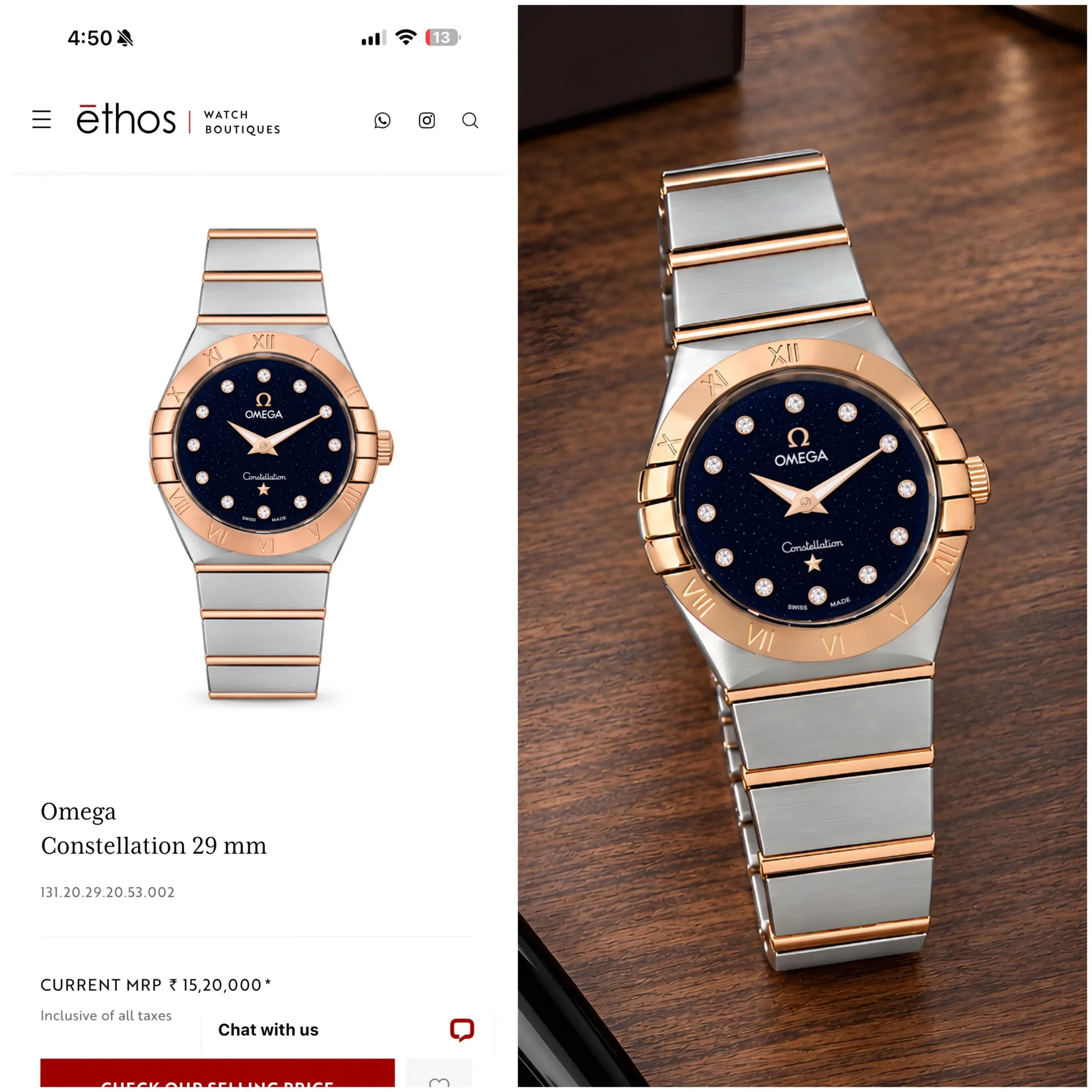 Omega Constellation 32mm Black Dial - Image 5