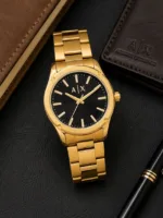 Armani Exchange Golden Black Dial - Image 2