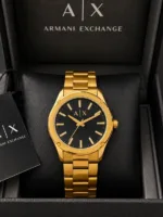 Armani Exchange Golden Black Dial - Image 3