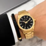 Armani Exchange Golden Black Dial