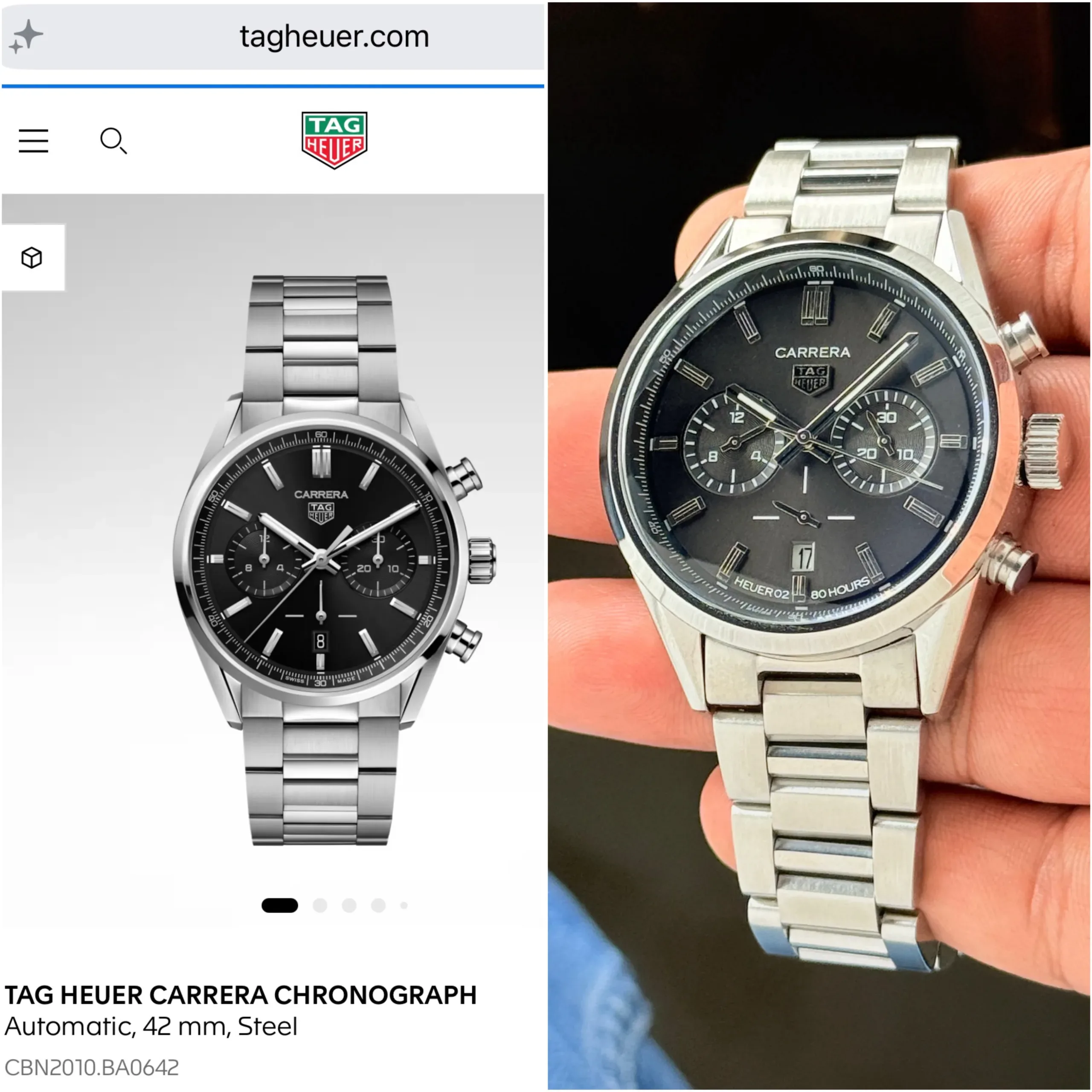 Tag Heuer Carrera Quartz Chronograph - Image 4