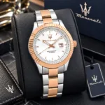 Maserati 42mm Two Tone White Dial