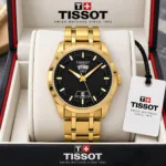 Tissot Golden Black Dial Quartz - Image 4