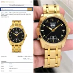 Tissot Golden Black Dial Quartz - Image 5