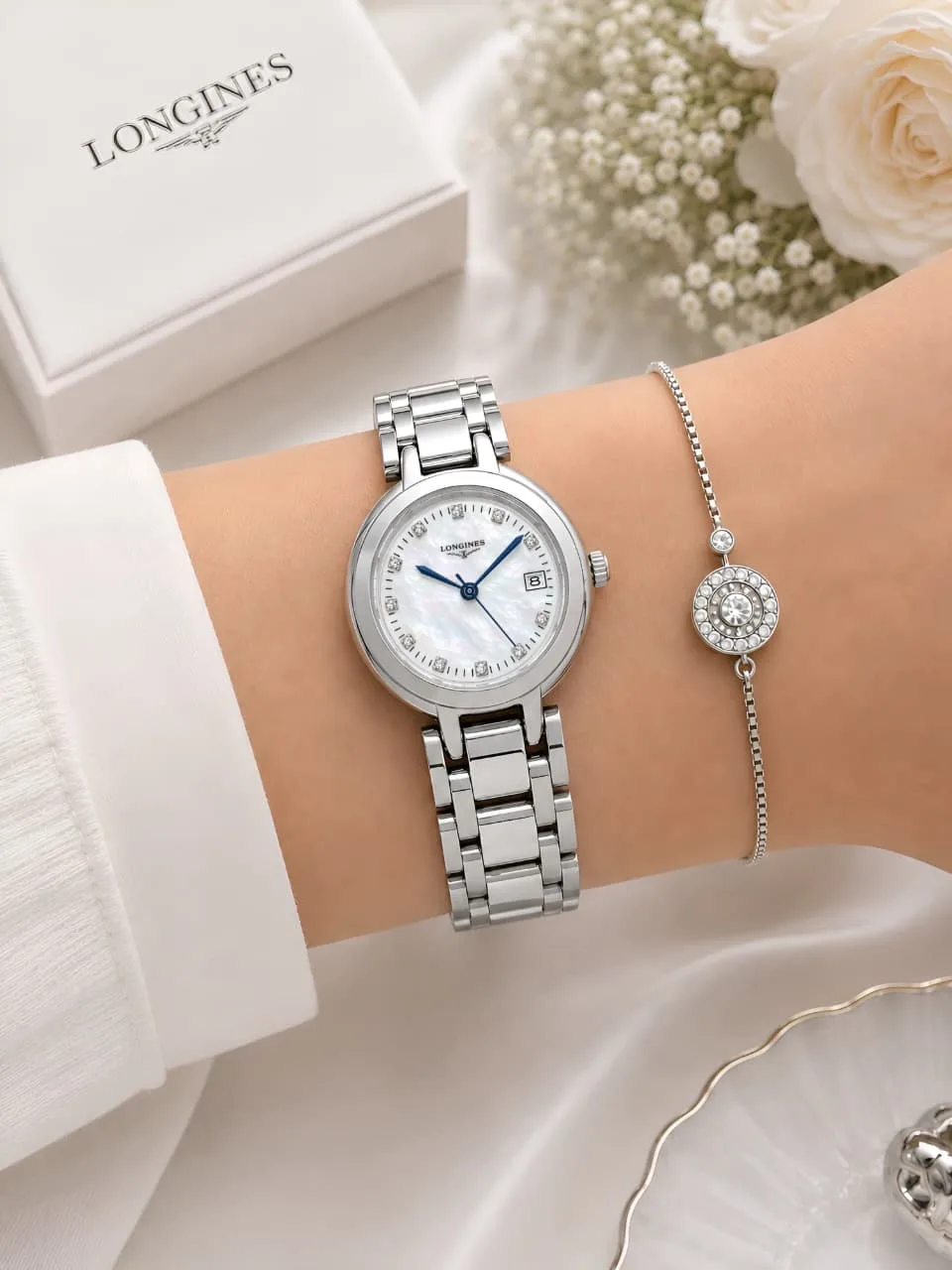 WhatsApp Image 2026-10-02 at 1.11.56 AM (2) Longines Prime Luna White Dial - Image 1