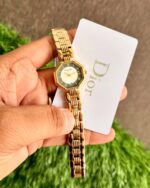 Dior Golden White Dial Quartz - Image 4