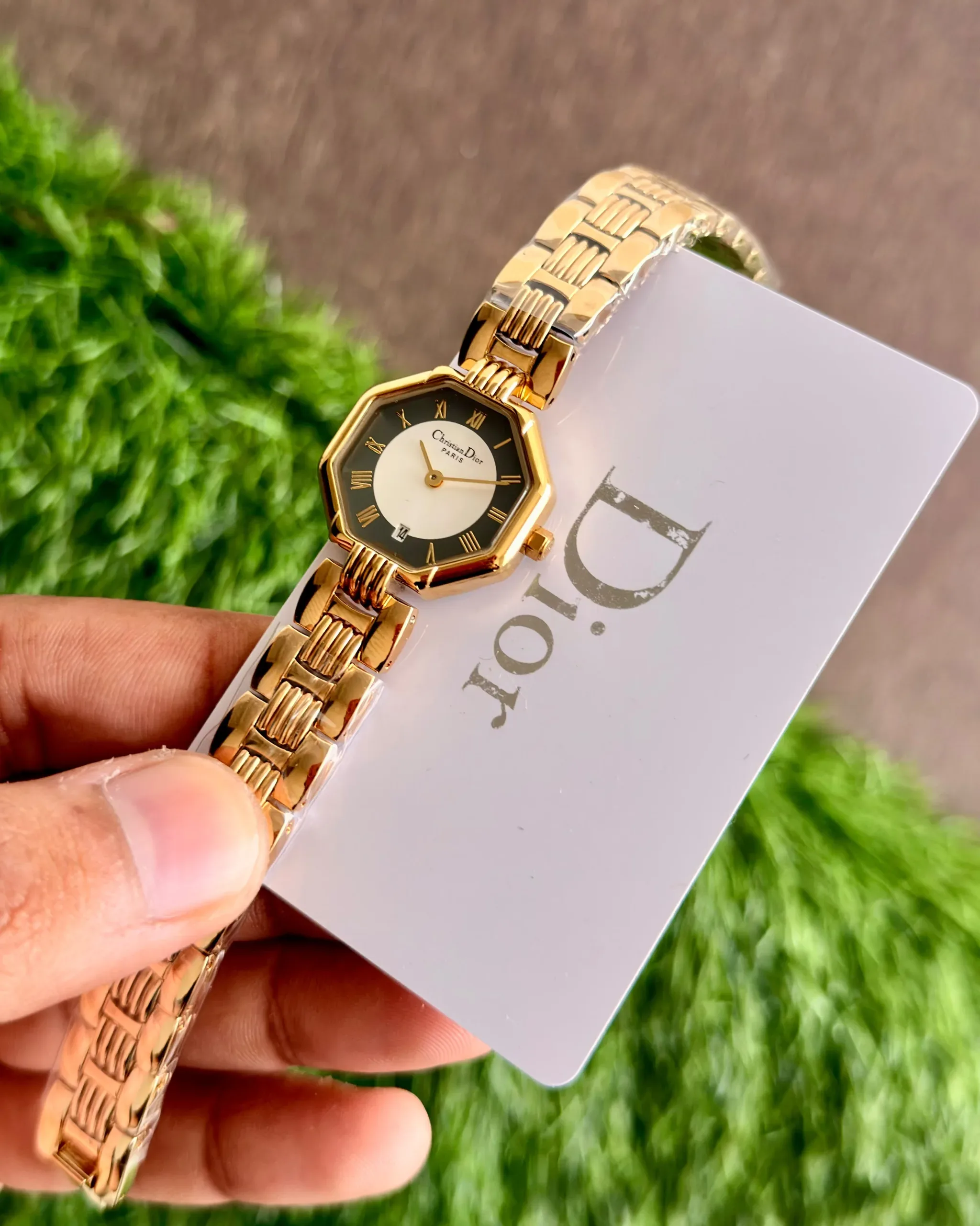 Dior Golden White Dial Quartz - Image 3