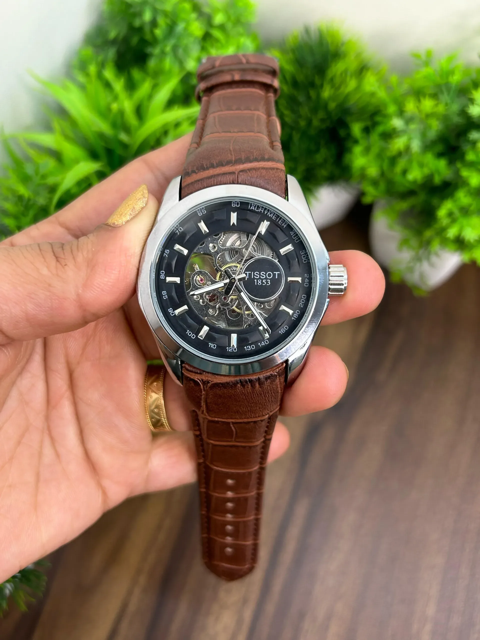 Tissot Open Heart Brown Automatic - Image 1