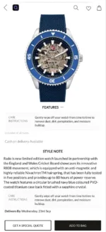 Rado Captain Cook 42mm Blue Automatic - Image 3