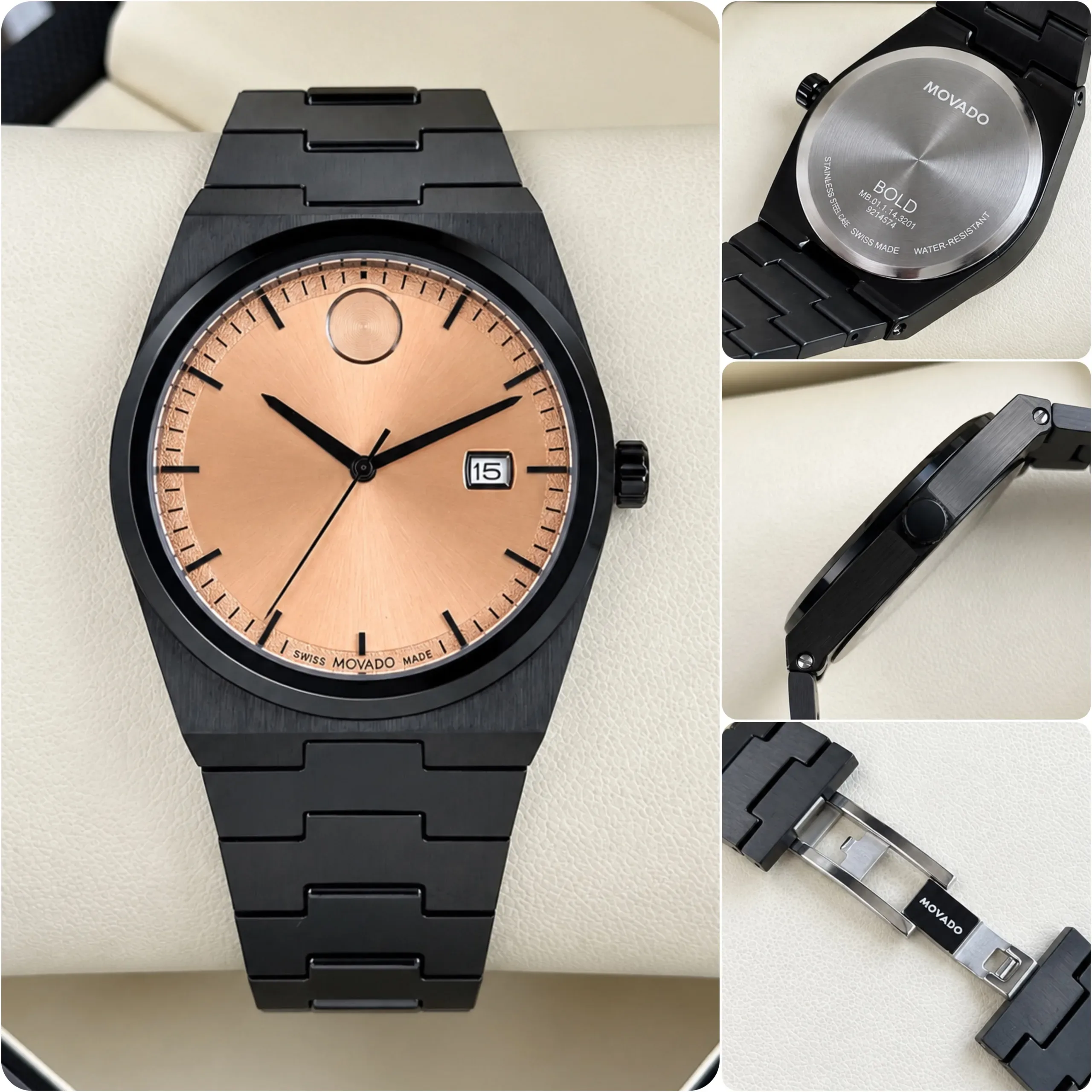 Movado Bold Quest Orange Dial - Image 4