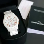 Emporio Armani Ceramic White Dial - Image 4