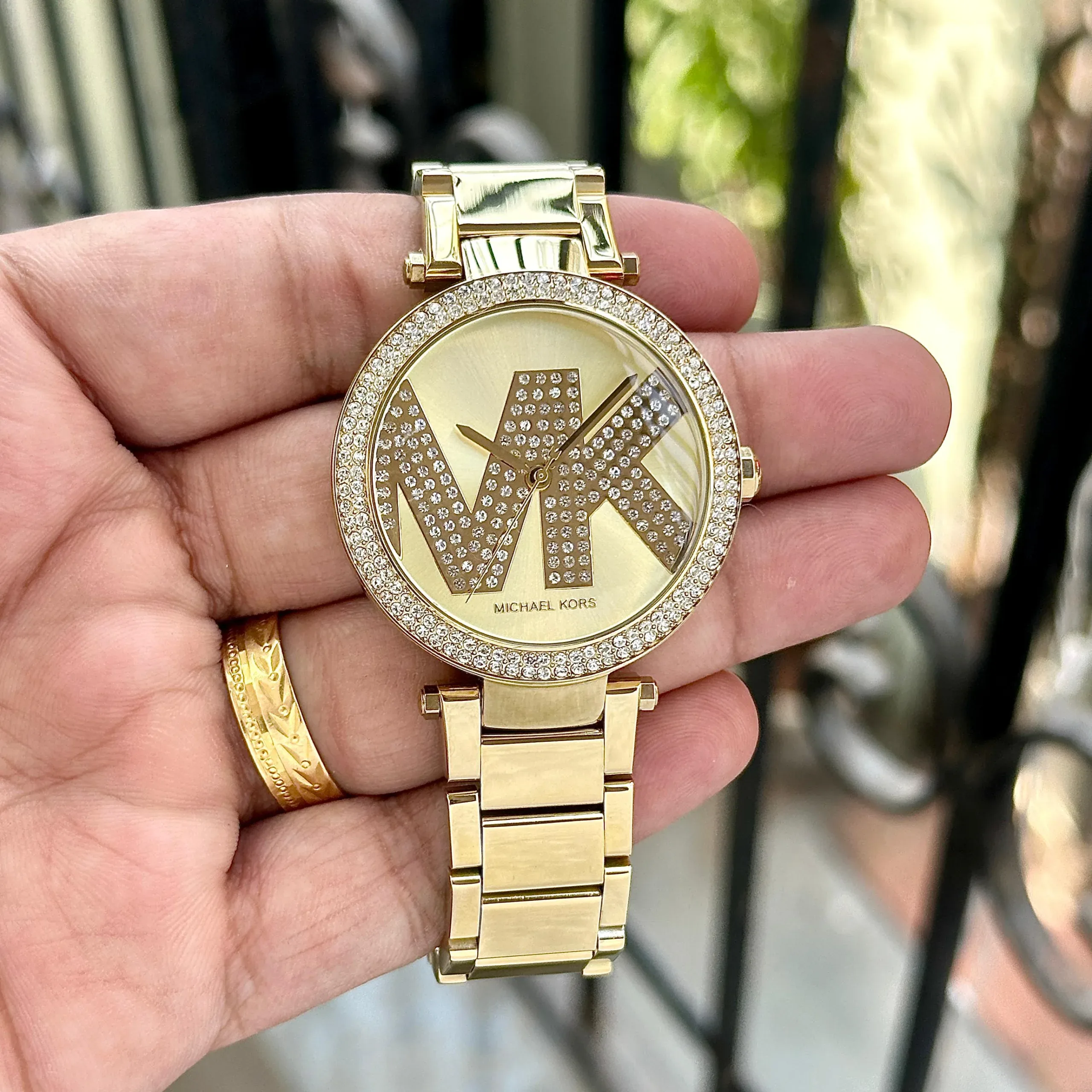 Michael Kors Champagne Gold Crystal Dial - Image 2