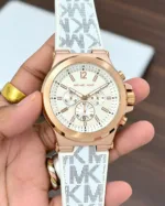 Michael Kors Dylan White Dial Chronograph