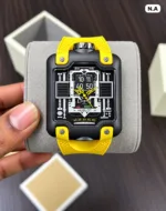 Hublot Black & Yellow Skeleton Dial