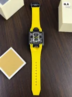 Hublot Black & Yellow Skeleton Dial - Image 4
