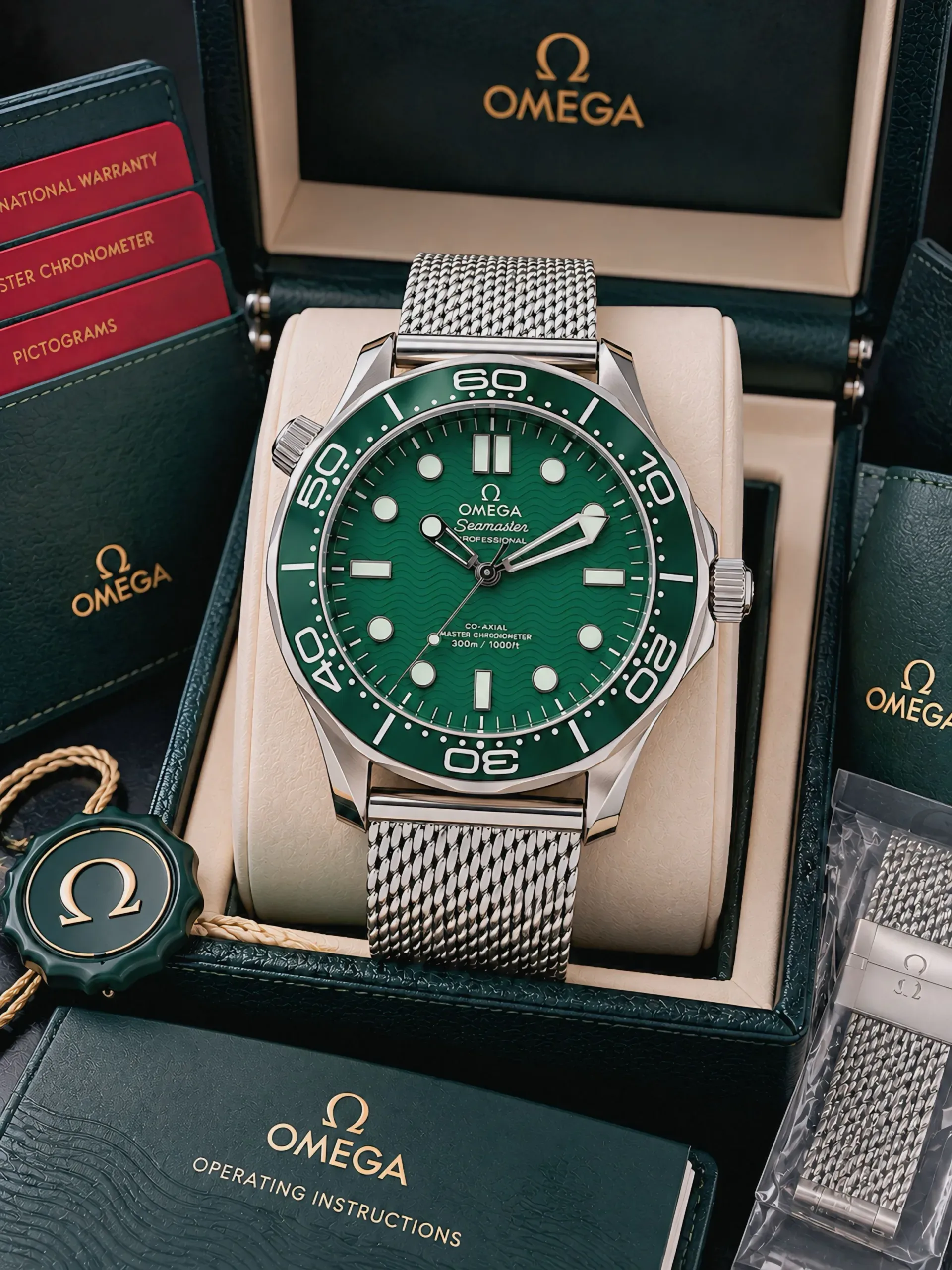 Omega Seamaster Diver 300M Green Dial - Image 2