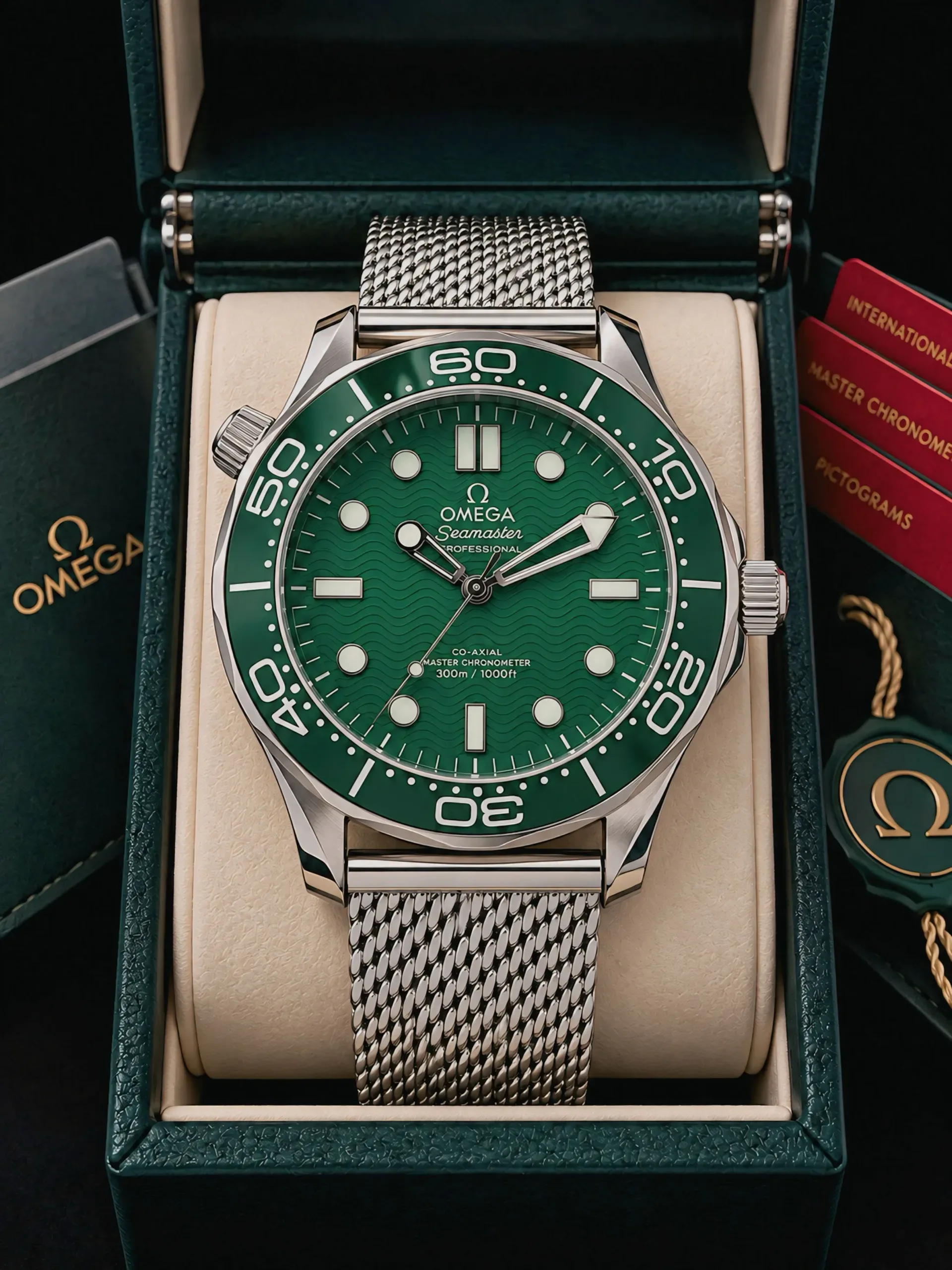 Omega Seamaster Diver 300M Green Dial - Image 4