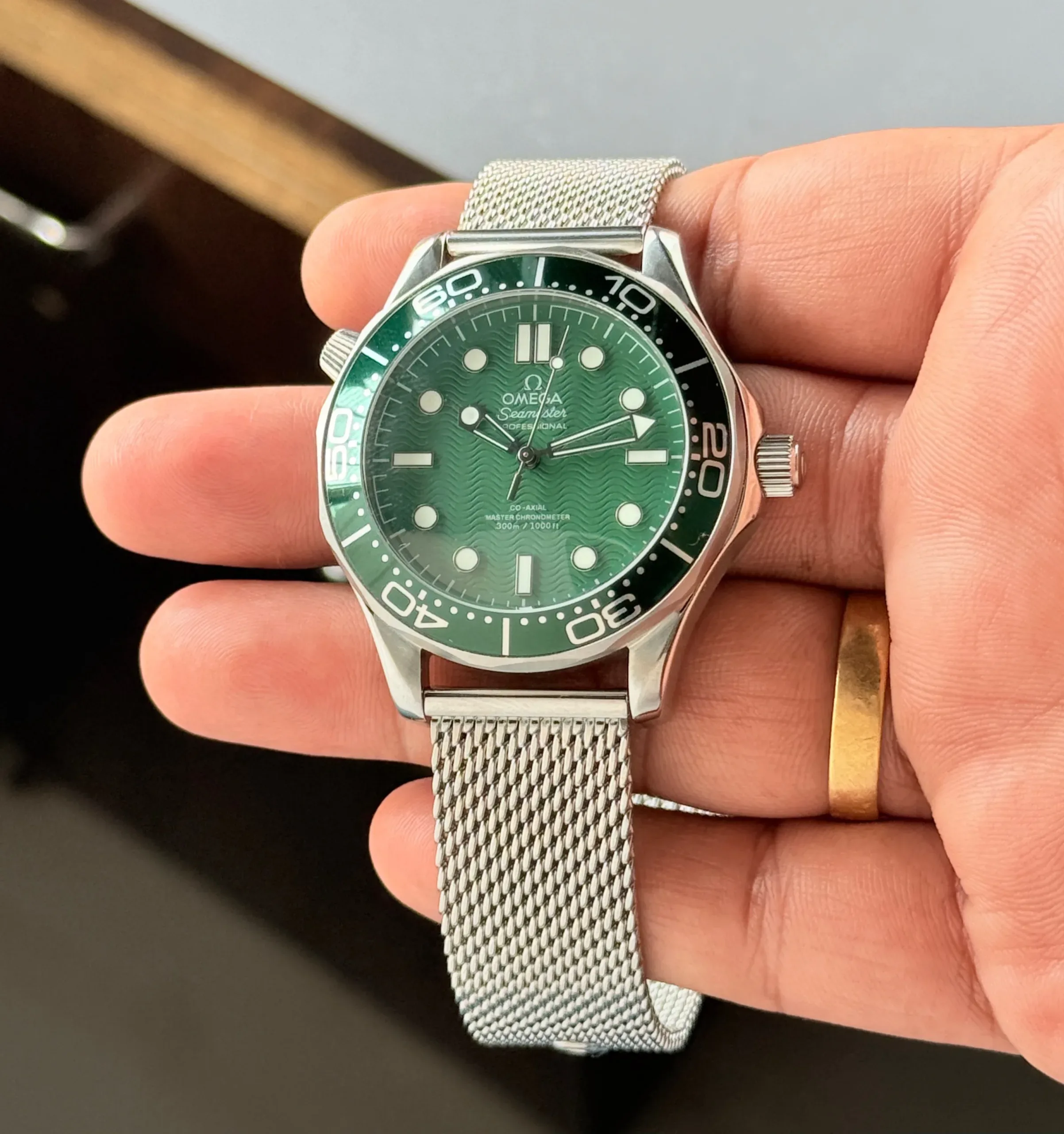 WhatsApp Image 2026-10-02 at 10.32.10 PM Omega Seamaster Diver 300M Green Dial - Image 1