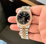 Guess Two Tone Black Dial