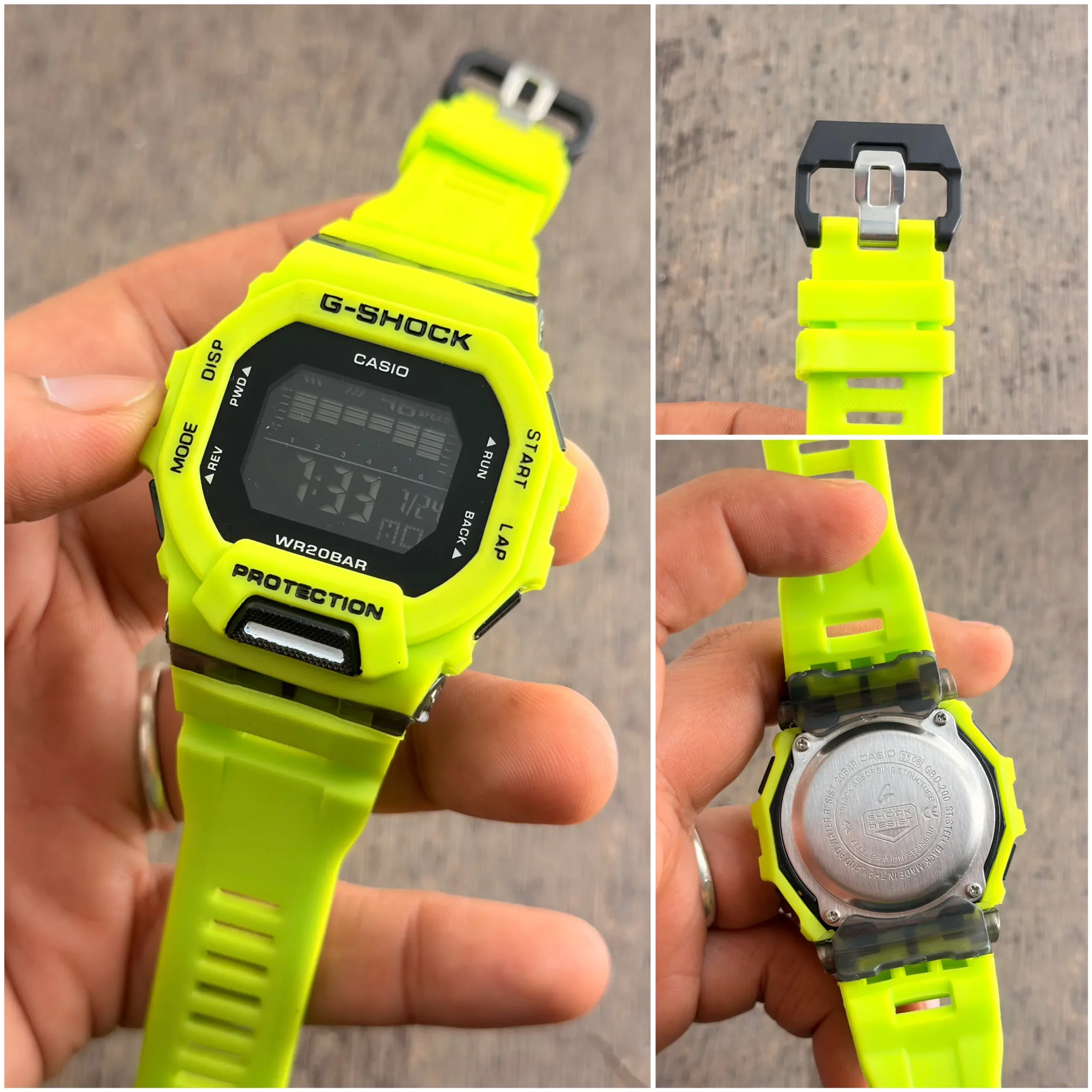 G Shock GBD200 Green Analog Digital - Image 3