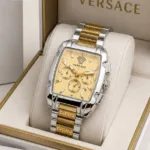 Versace Yellow Sunburst Dial Quartz