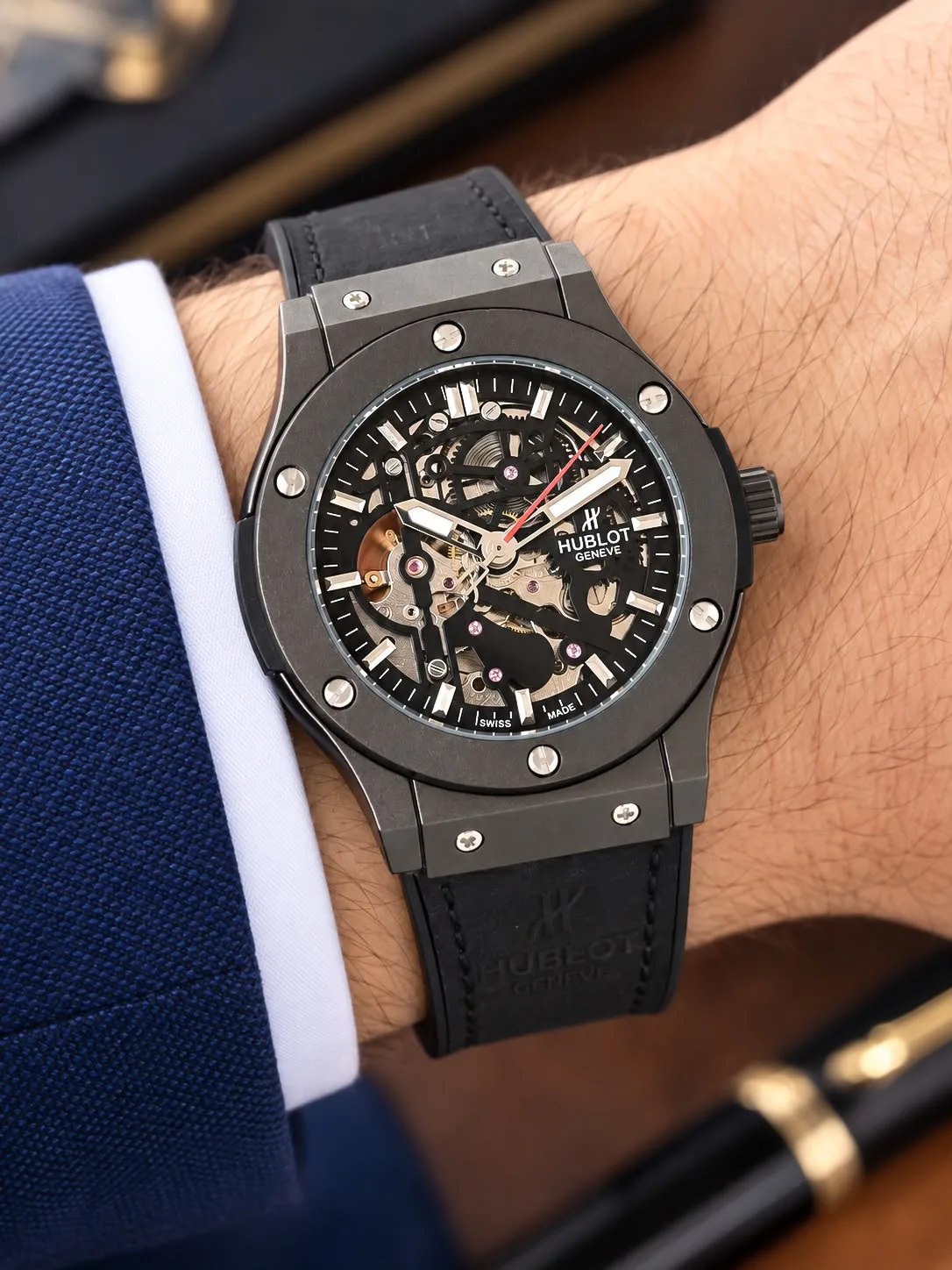 WhatsApp Image 2026-10-02 at 10.41.01 PM (2) Hublot Big Bang Black Skeleton Automatic - Image 1