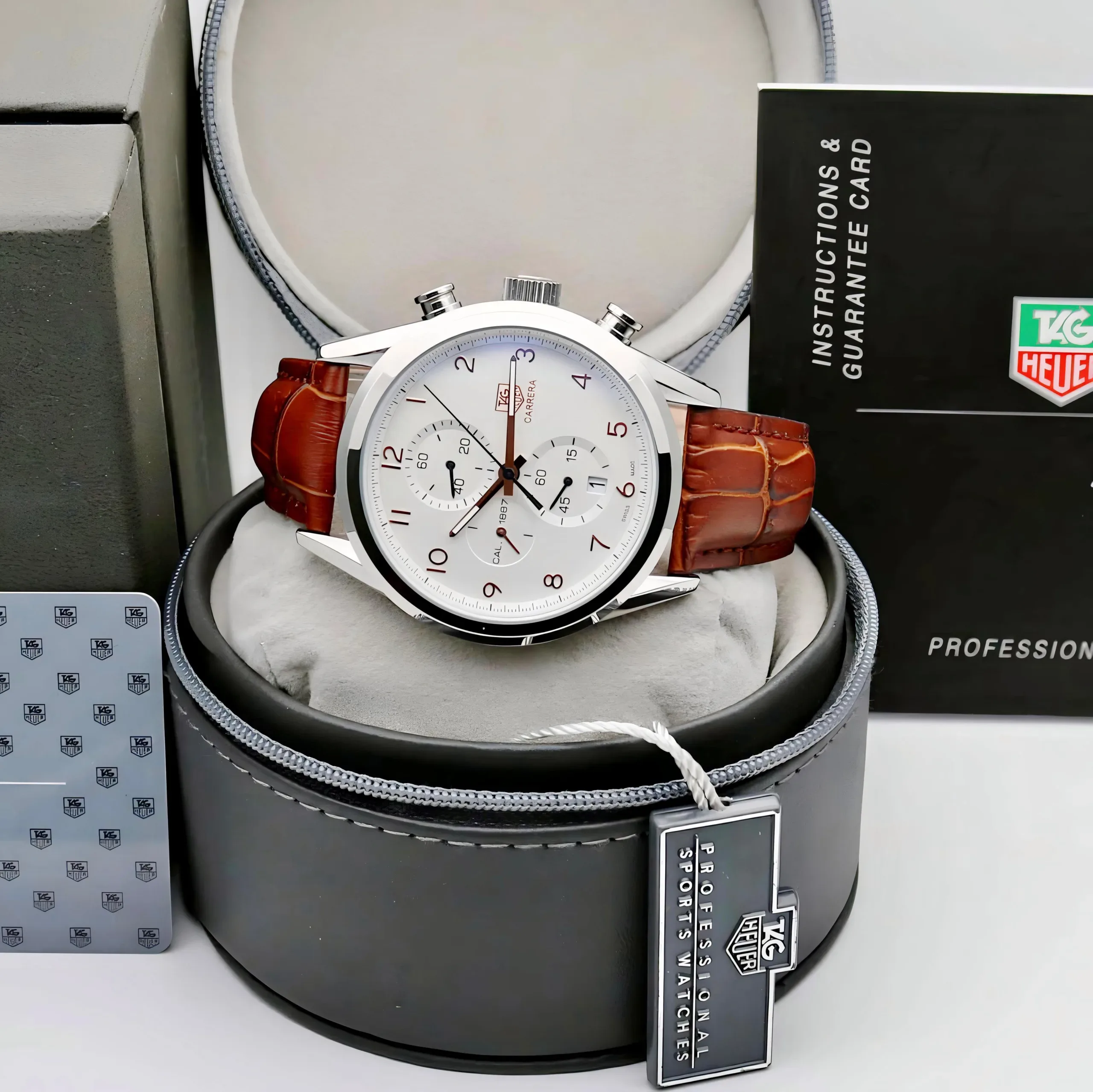 Tag Heuer Carrera Heritage 42mm White Dial - Image 4