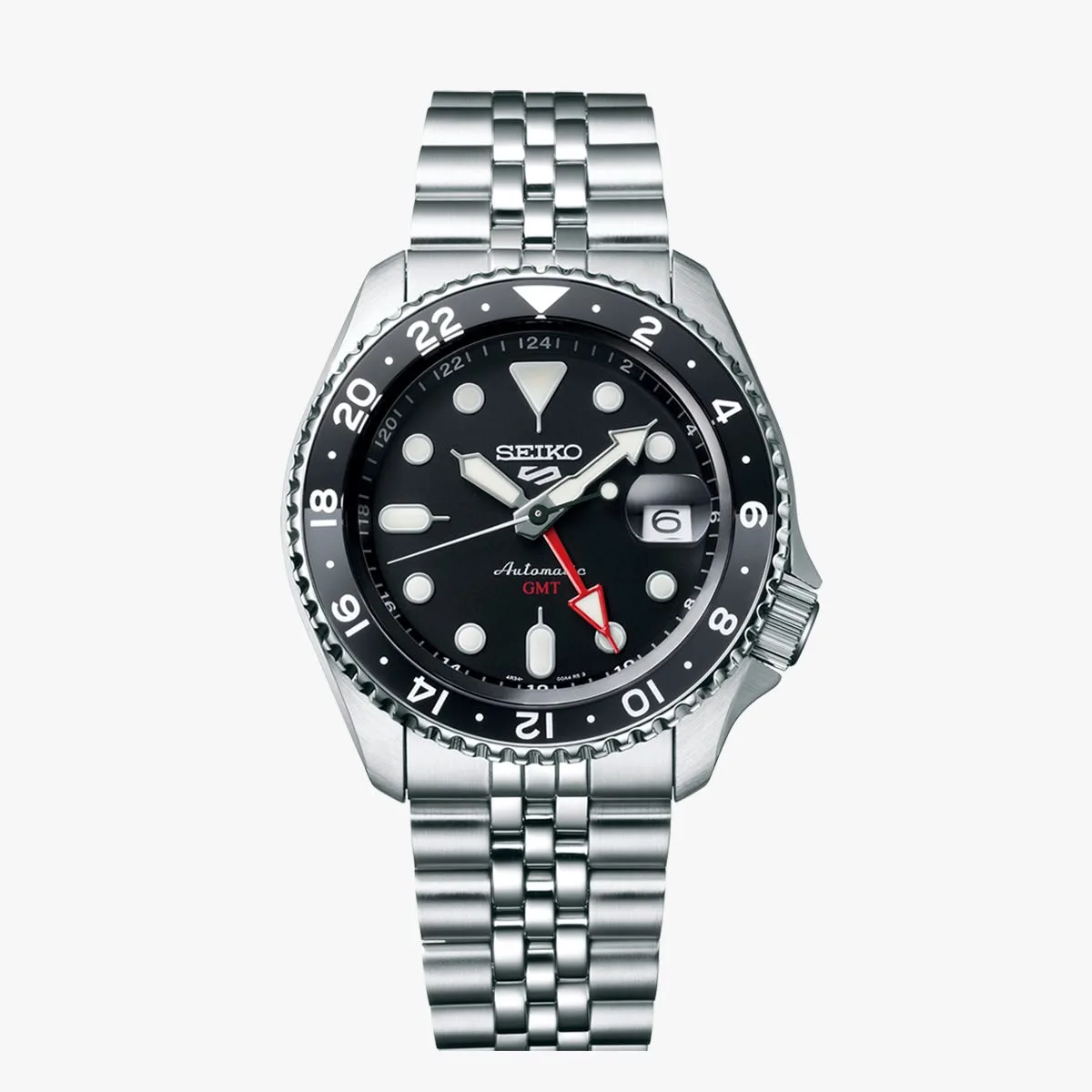 WhatsApp Image 2026-10-04 at 1.08.22 AM (1) Seiko GMT Silver Black Dial - Image 1