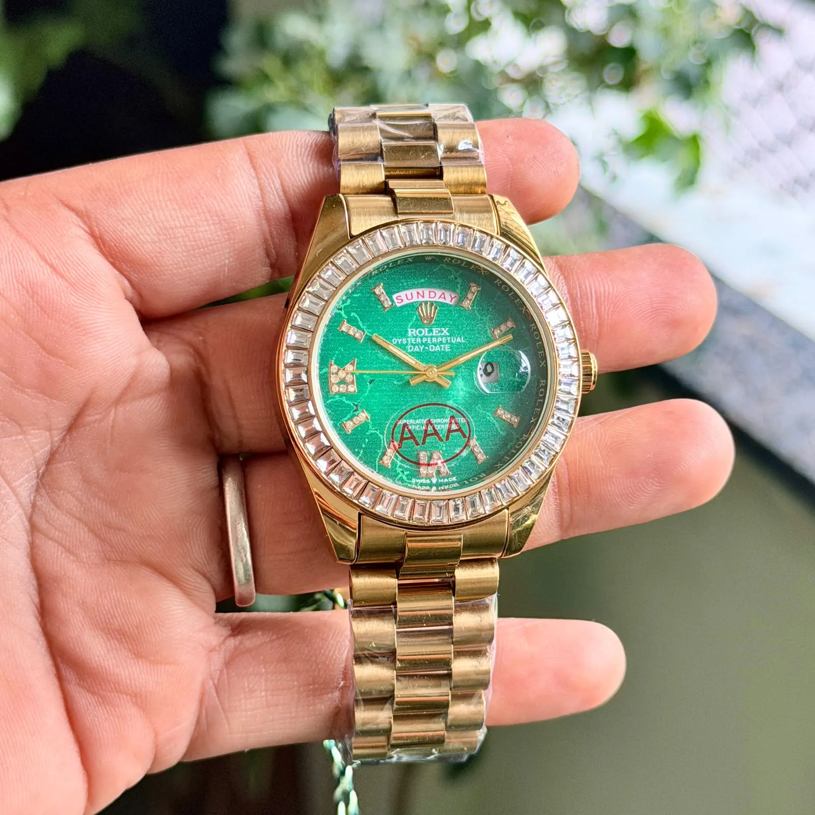 WhatsApp Image 2026-10-04 at 1.09.01 AM (1) Rolex Day-Date Green Dial - Image 1