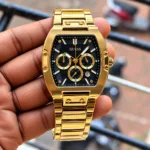 Guess Golden Black Dial Quartz