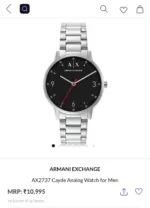 Armani Exchange Black Dial Quartz - Image 4