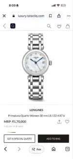 Longines PrimaLuna White Dial - Image 3
