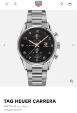 Tag Heuer Black Dial Chronograph - Image 3