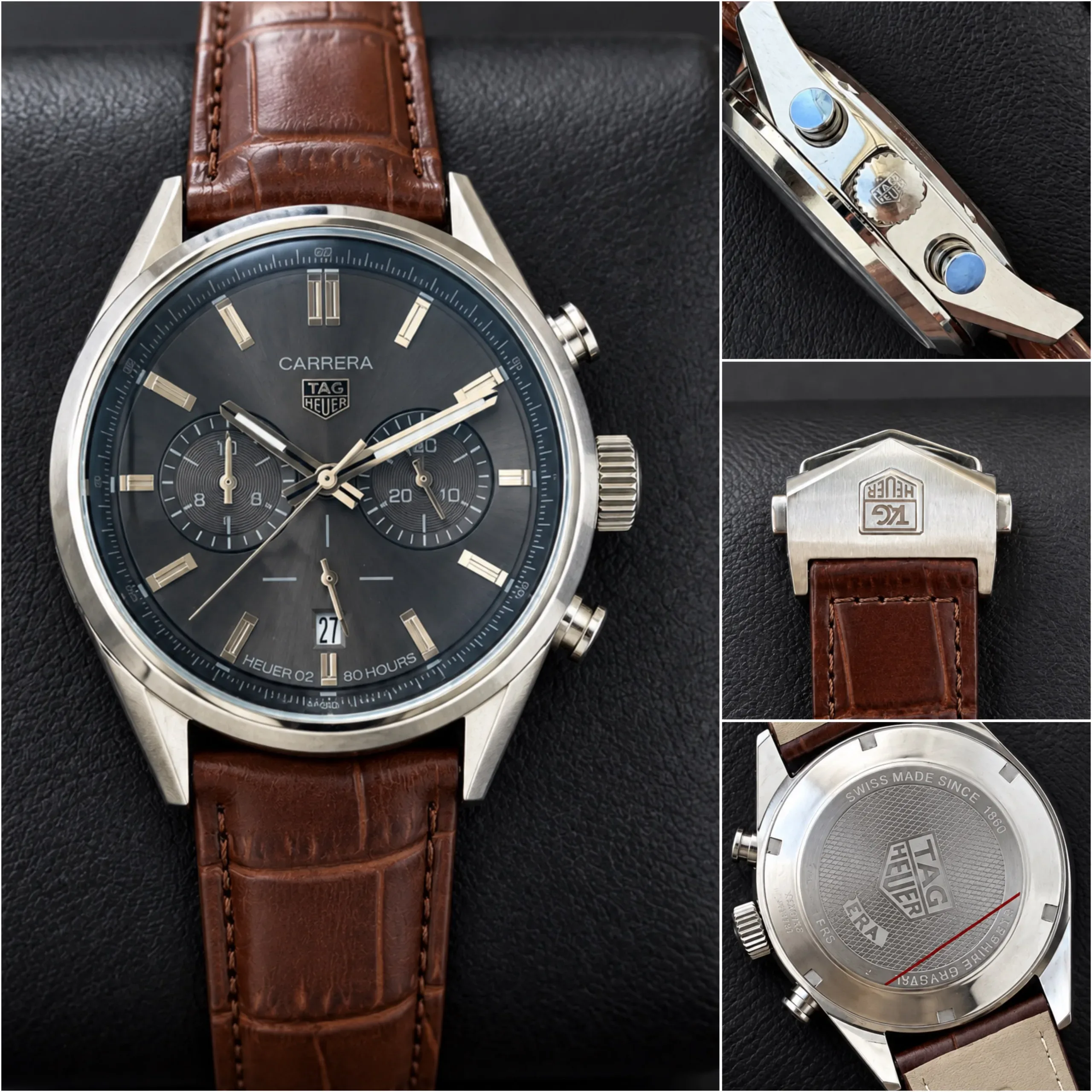 Tag Heuer Carrera Brown Chronograph - Image 5