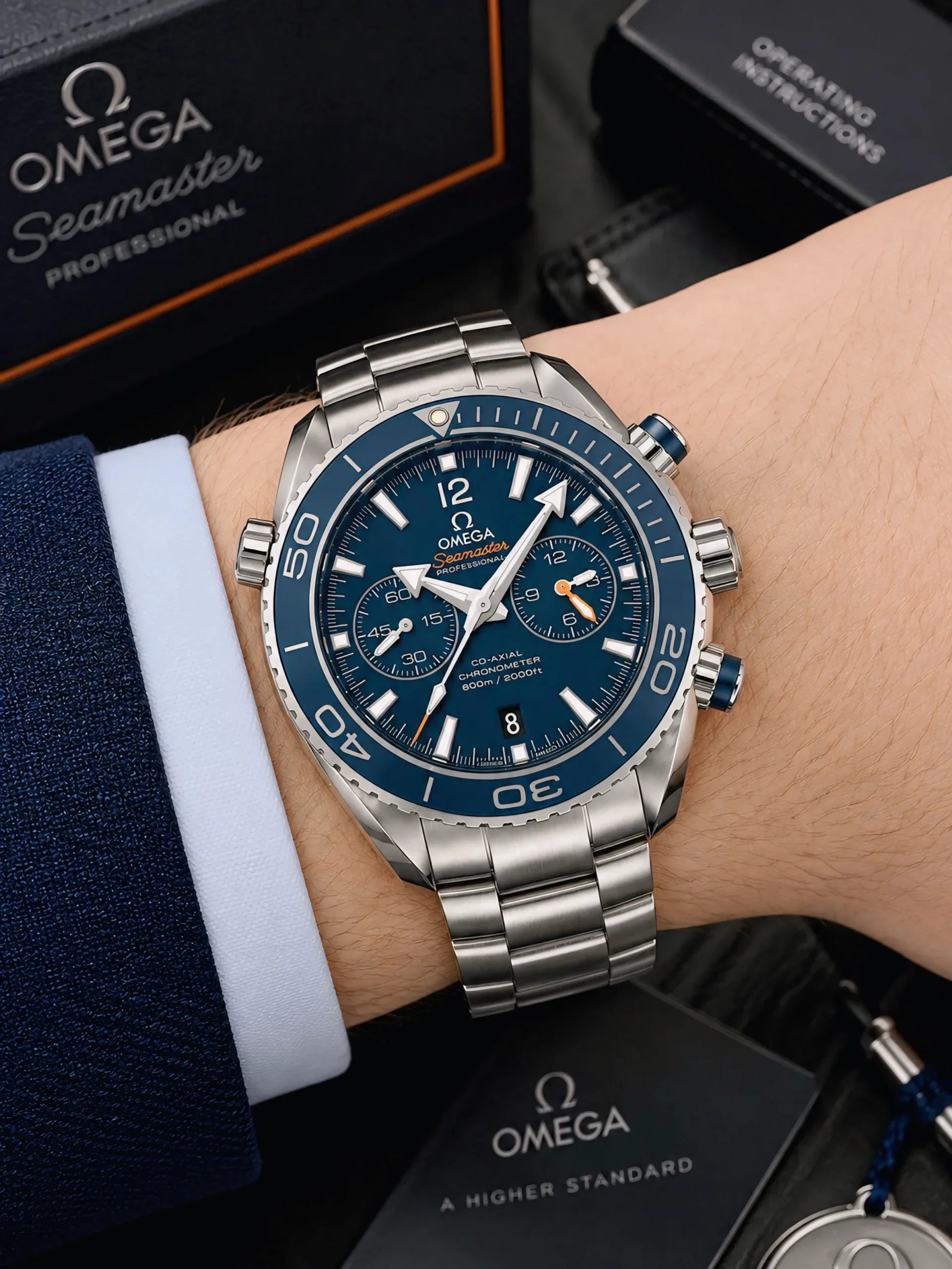 WhatsApp Image 2026-10-05 at 12.09.02 AM Omega Seamaster Planet Ocean Blue Dial - Image 1