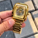 Versace Automatic Gold Skeleton Dail - Image 2